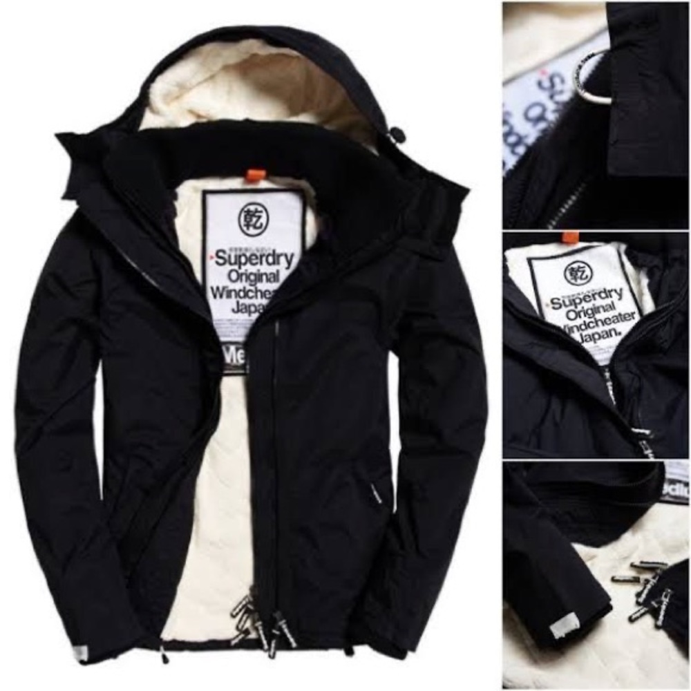 Superdry Original Windcheater Japan Size L  Black Jacket Windbreaker